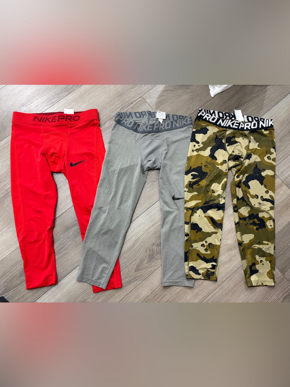 Nike Pro 3/4 Training Tights lot of 3 men medium